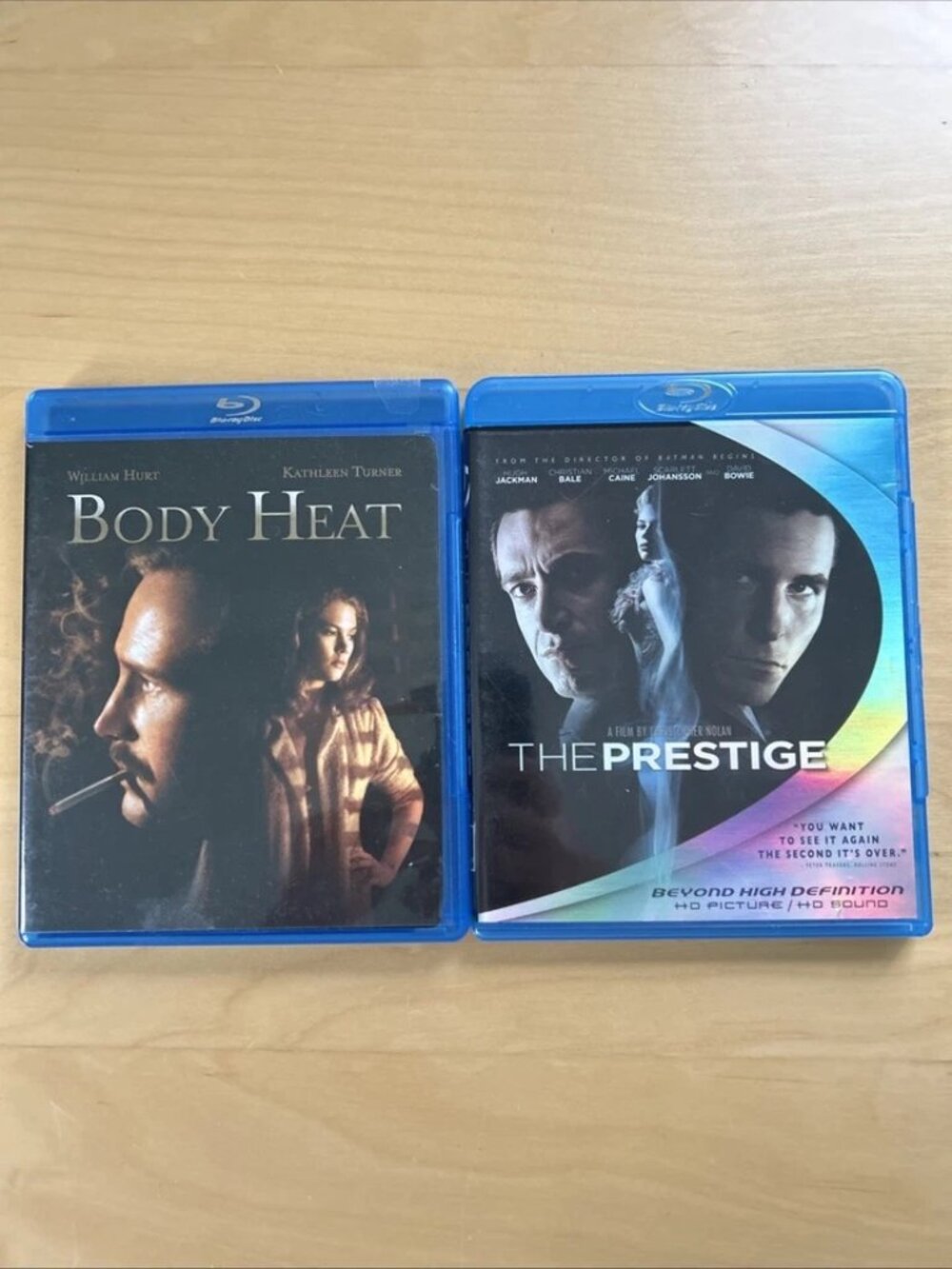 Share Blu Ray Lot Body Heat And The Prestige